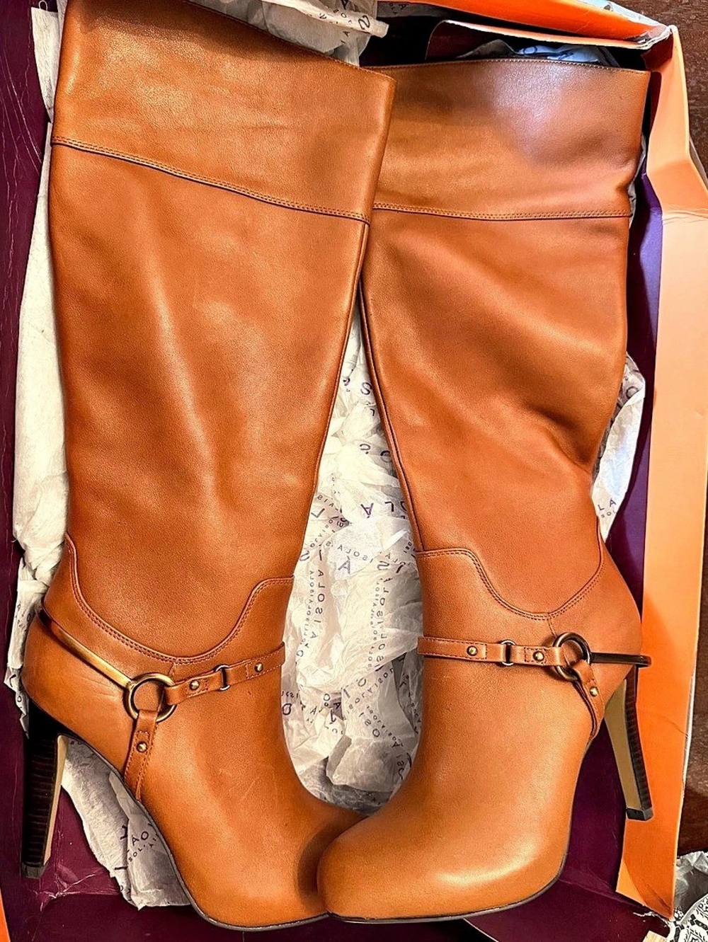 Isola Emma Knee High Harness Boot Brown